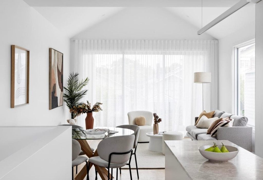 Sheer Curtain in lounge room