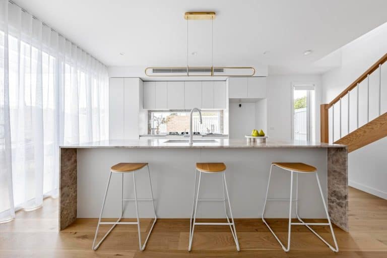 Translucent Sheer Curtains in a Kitchen