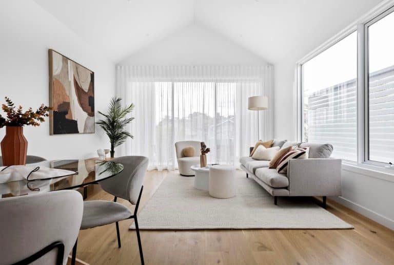 Sheer Curtains in Living area