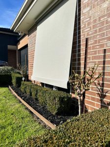Window Awnings on a brick house