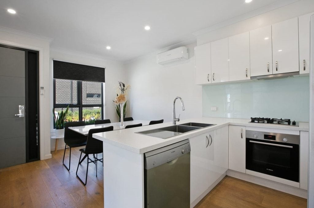 Roller Blinds in kitchen area