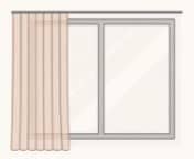 Curtain Stacking to Left