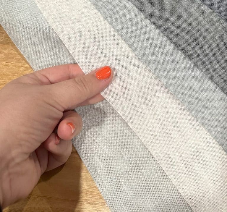 Sheer Curtain Fabric Look and Feel