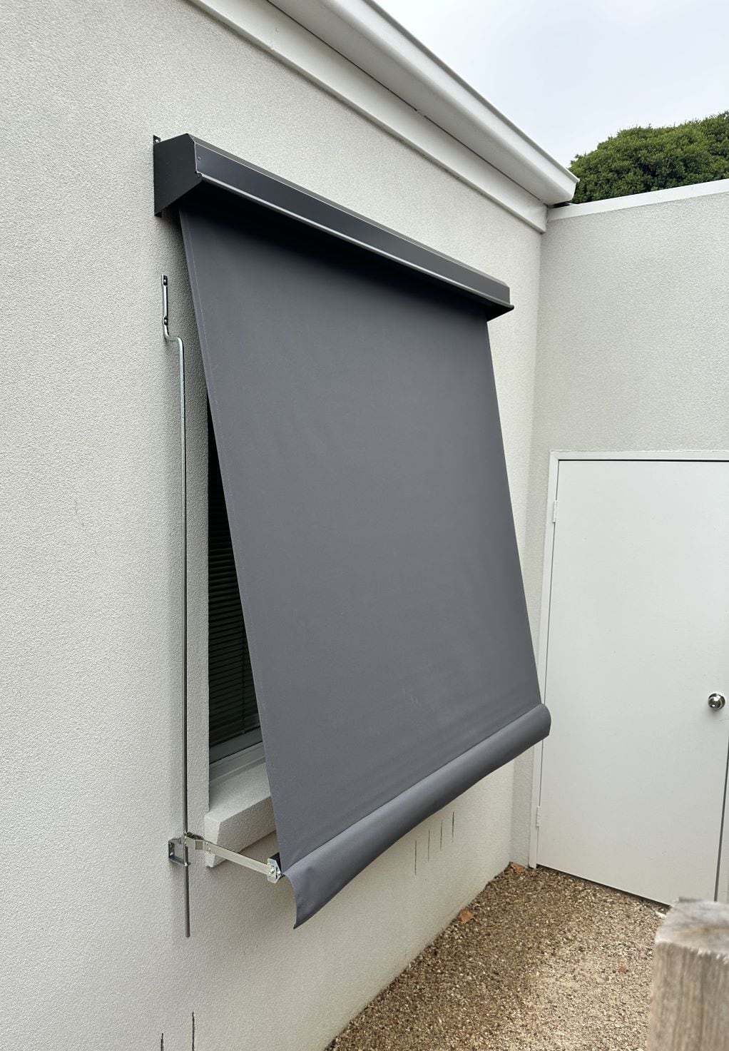 Grey Window Awning